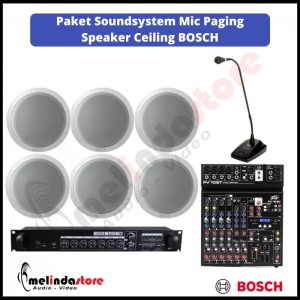 Paket Sound System Mic Paging Speaker Ceiling BOSCH LHM0606 | 6 Speaker